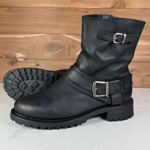 Harley-Davidson Womens Black Leather Engineer Motorcycle Boots 81488 Size 10